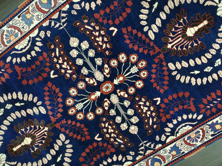 Blue Turkish Oushak Rug 6' 11" x 10' 9" Hand-Knotted | No. WR62455