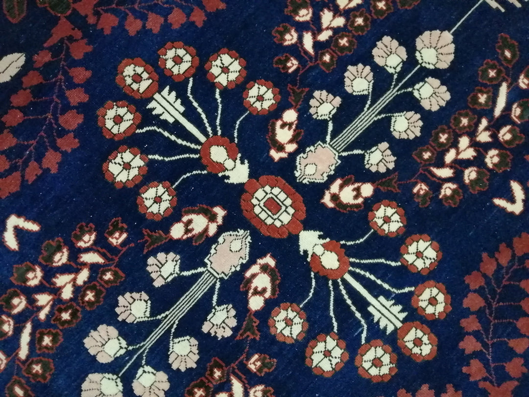Blue Turkish Oushak Rug 6' 11" x 10' 9" Hand-Knotted | No. WR62455