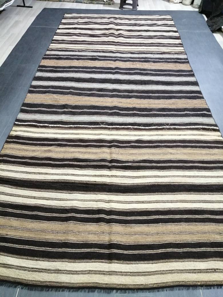 Rust Turkish Runner Rug 6' 2" x 14' 2" Hand-Knotted pattern
