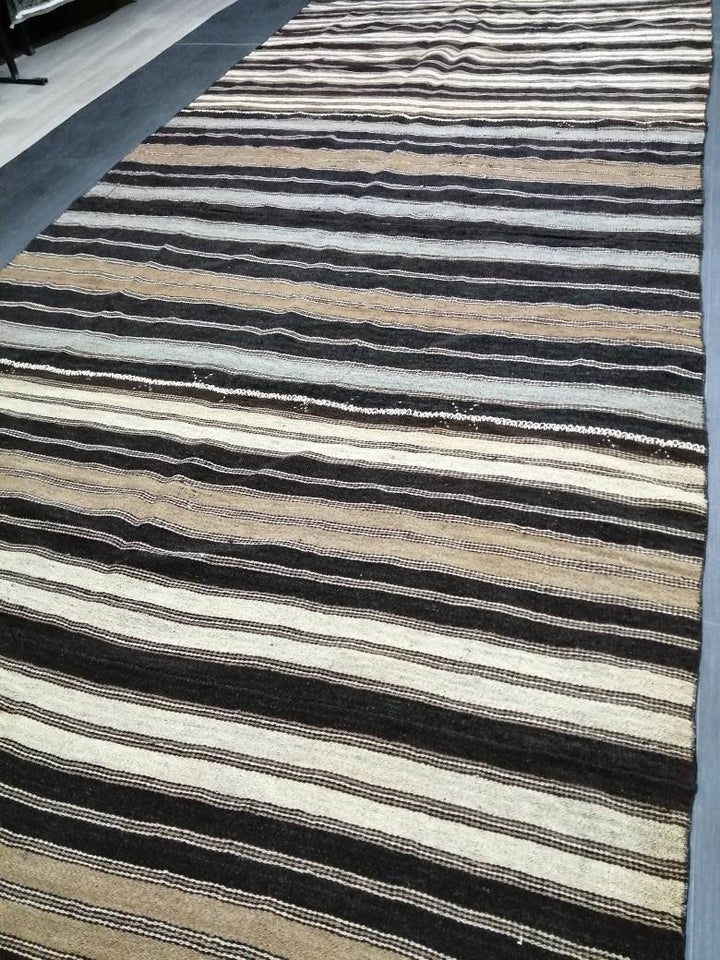 Rust Turkish Runner Rug 6' 2" x 14' 2" Hand-Knotted field