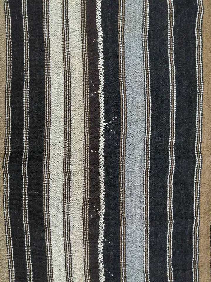 Rust Turkish Runner Rug 6' 2" x 14' 2" Hand-Knotted texture