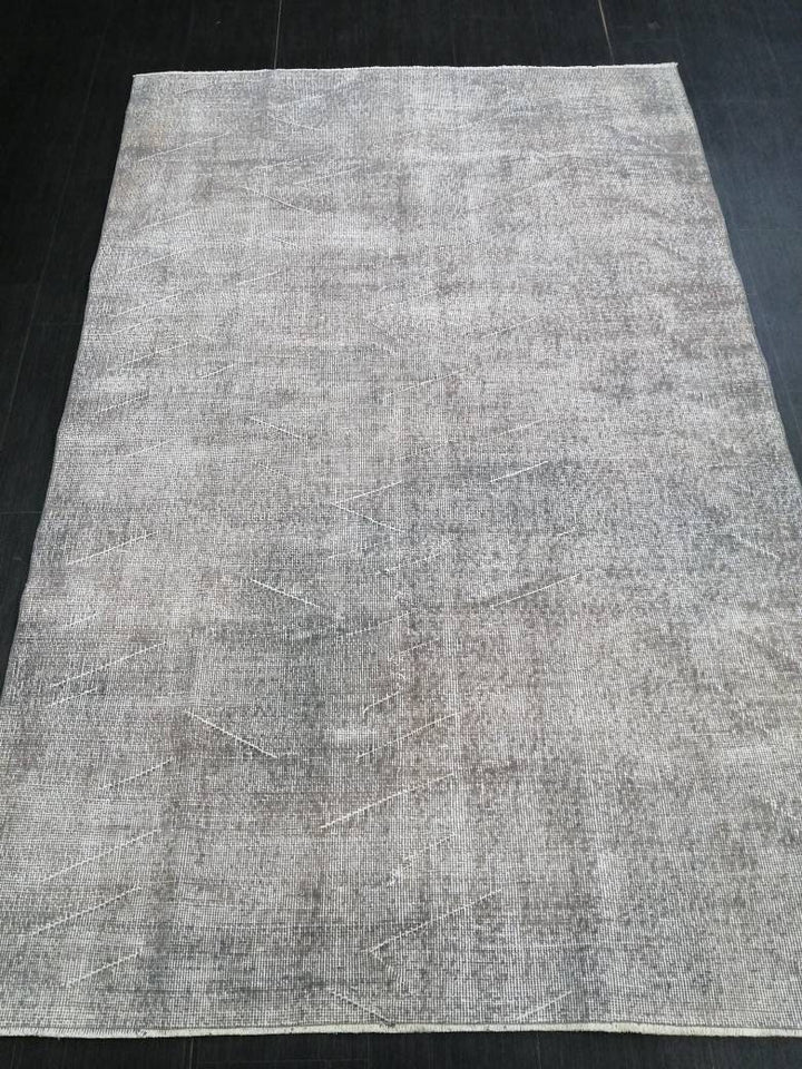 Beige Turkish Oushak Rug 4' 11" x 7' 8" Hand-Knotted | No. WR45909