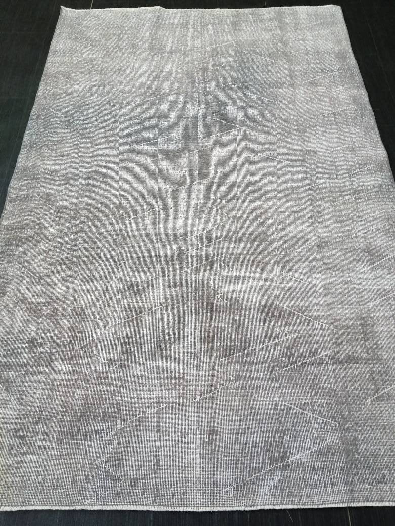 Beige Turkish Oushak Rug 4' 11" x 7' 8" Hand-Knotted | No. WR45909
