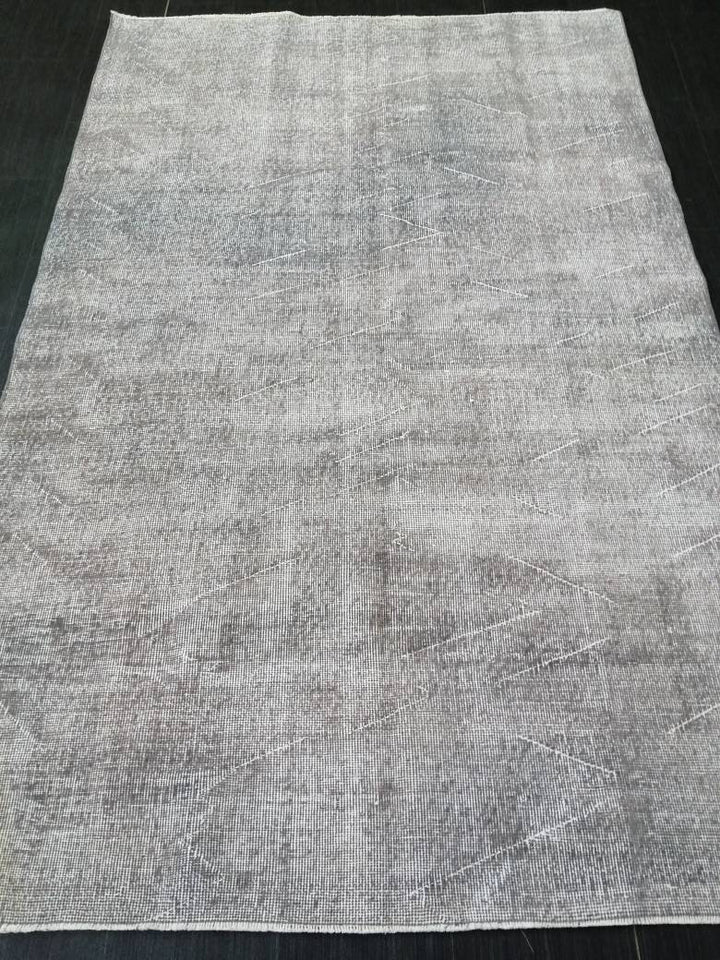 Beige Turkish Oushak Rug 4' 11" x 7' 8" Hand-Knotted | No. WR45909