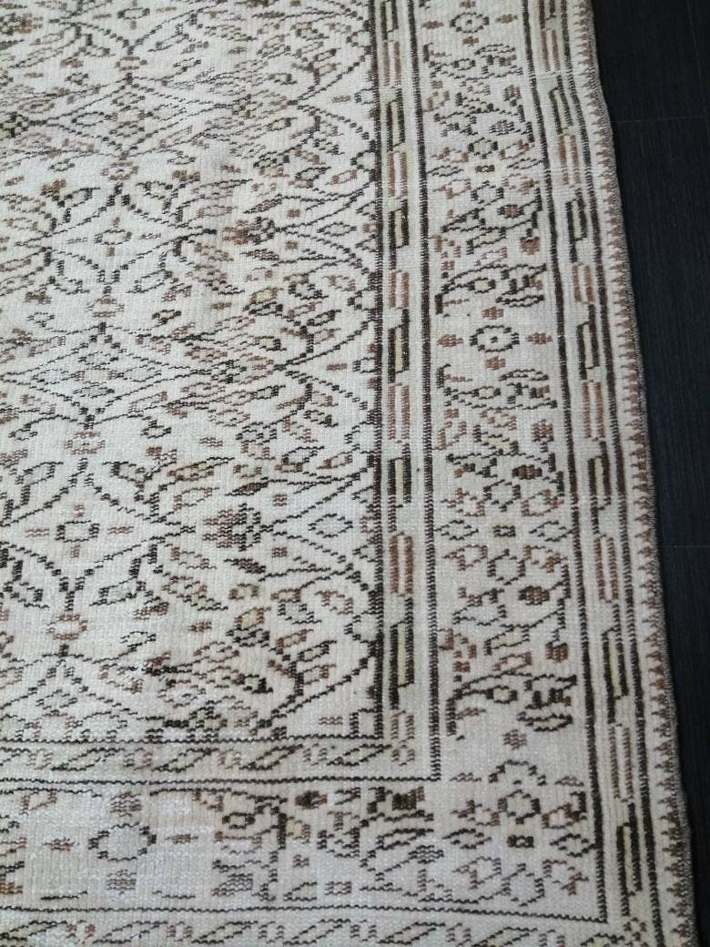 Beige Turkish Oushak Rug 5' 9" x 10' Hand-Knotted view