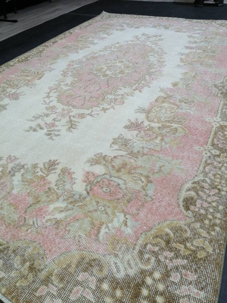 Pink Oushak Rug 5' 10" x 9' 7" - No. WR26407