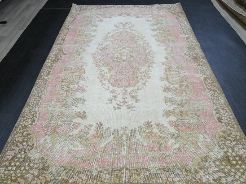 Pink Oushak Rug 5' 10" x 9' 7" - No. WR26407