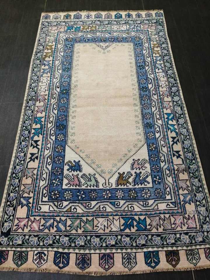 Rust Turkish Runner Rug 3' 9" x 7' Hand-Knotted view