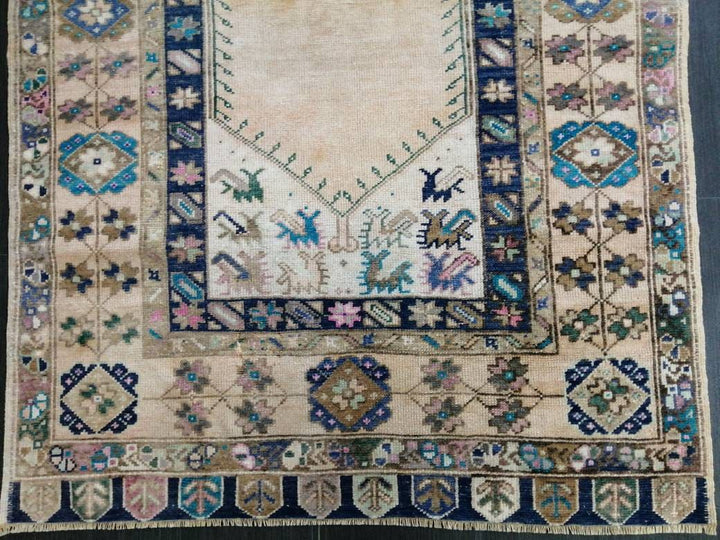 Rust Turkish Runner Rug 3' 9" x 6' Hand-Knotted view