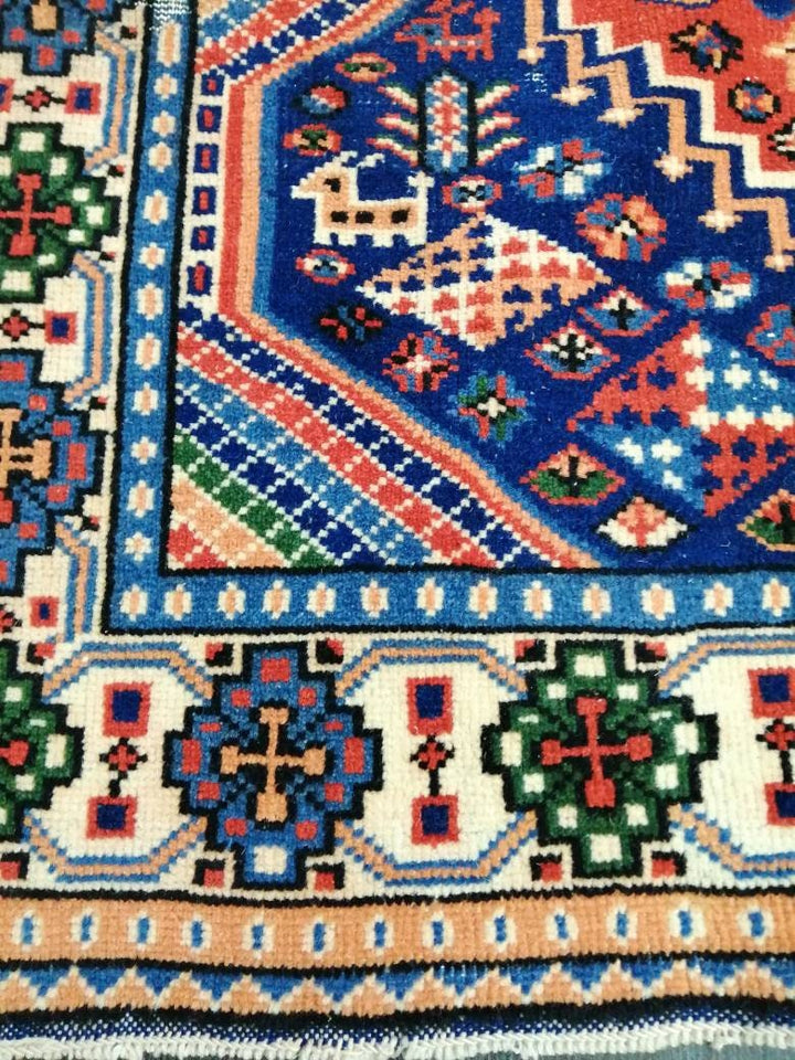 Rust Turkish Runner Rug 3' 7" x 6' 3" Hand-Knotted view
