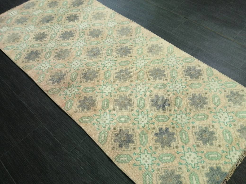 Turkish Runner Rug 2' 7" x 6' 3" Hand-Knotted