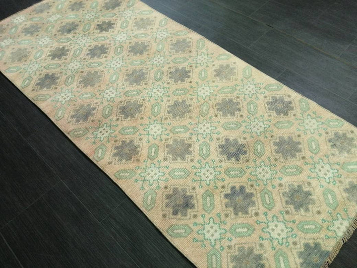 Turkish Runner Rug 2' 7" x 6' 3" Hand-Knotted