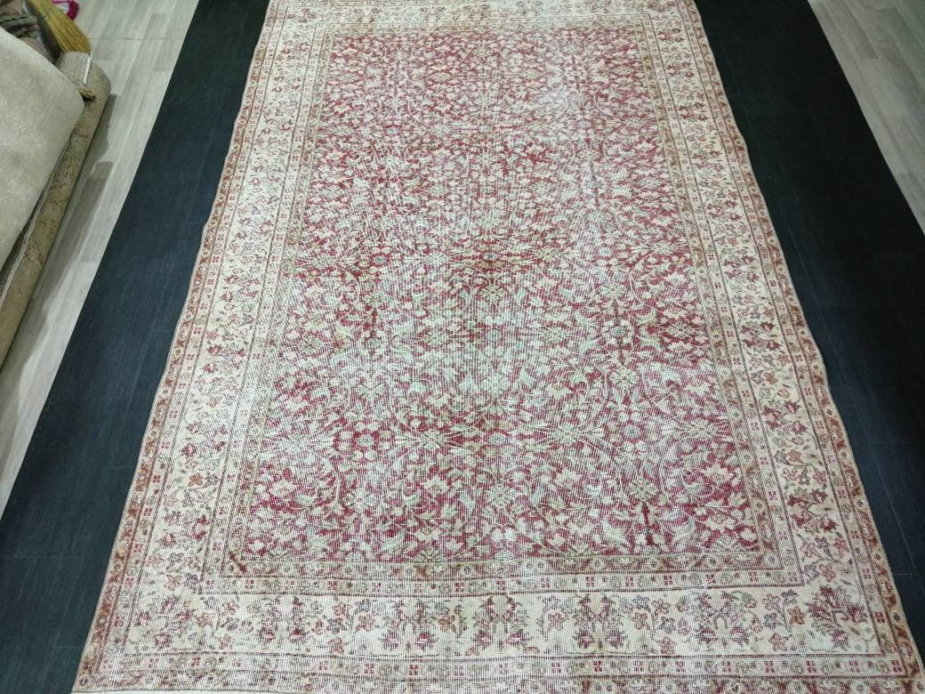 Beige Turkish Oushak Rug 6' 7" x 10' 4" Hand-Knotted view