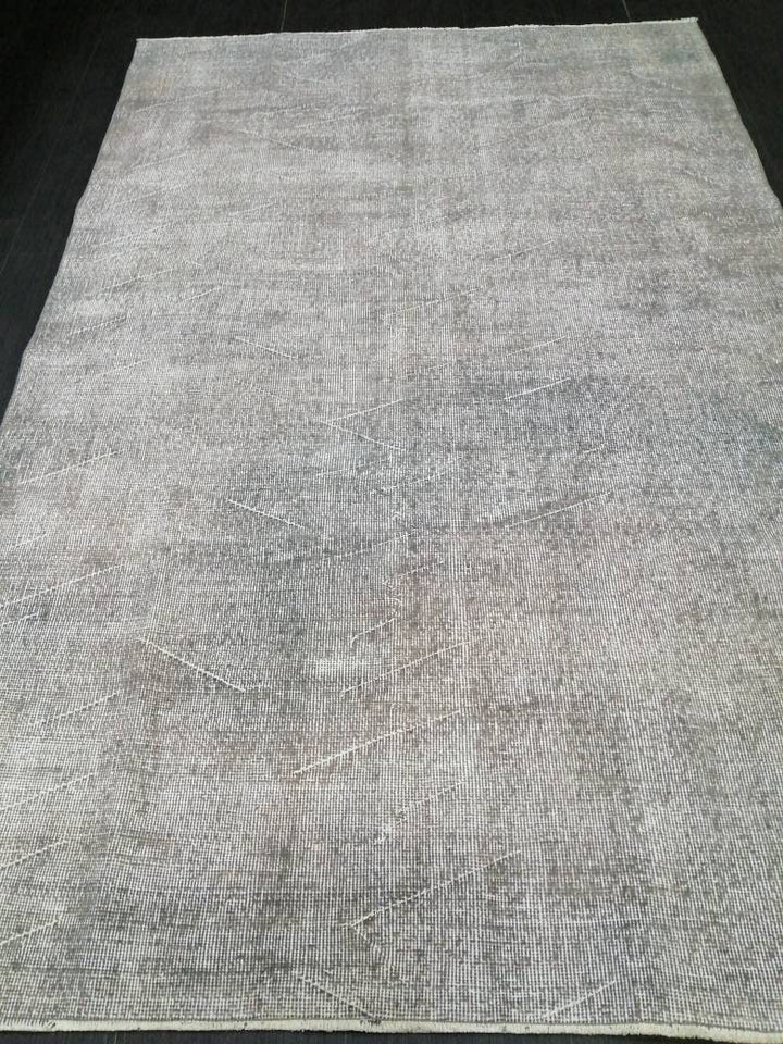 Beige Turkish Oushak Rug 4' 11" x 7' 8" Hand-Knotted | No. WR45909
