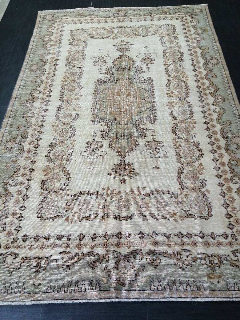 Vintage Vintage Turkish Rug 5' 10" x 9' 2" - No. WR47144