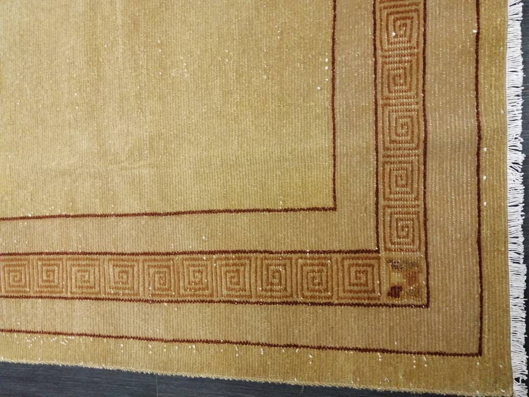 Brown Turkish Oushak Rug 6' 6" x 9' 7" Hand-Knotted | No. WR66359