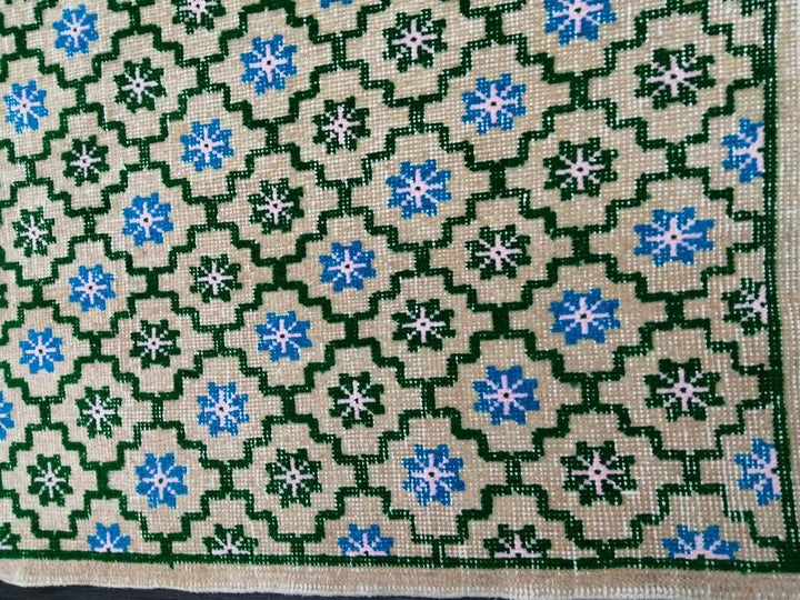 Turkish Oushak Rug 5' 5" x 9' 8" Hand-Knotted view