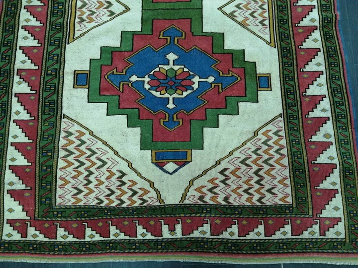 Blue Turkish Oushak Rug 6' x 9' Hand-Knotted | No. WR80495