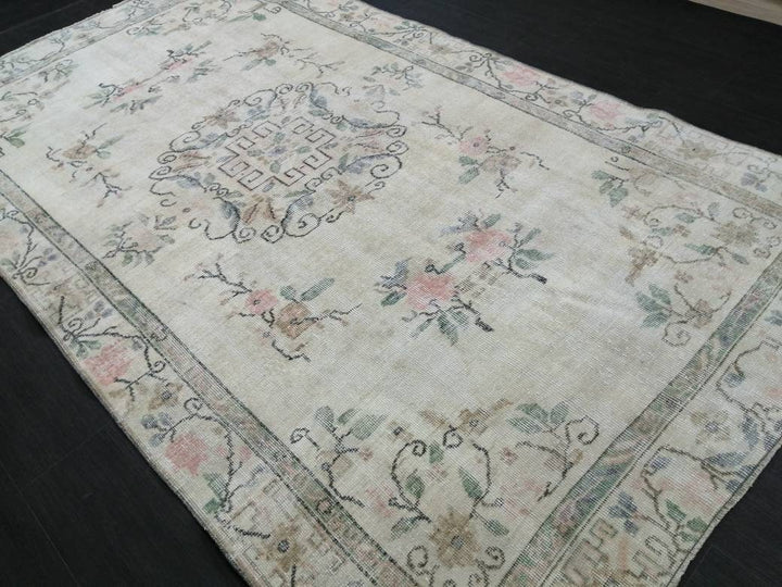Rust Turkish Runner Rug 5' 1" x 8' 8" Hand-Knotted