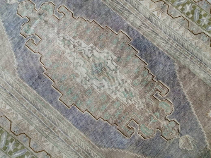 Rust Turkish Runner Rug 5' x 9' 2" Hand-Knotted border