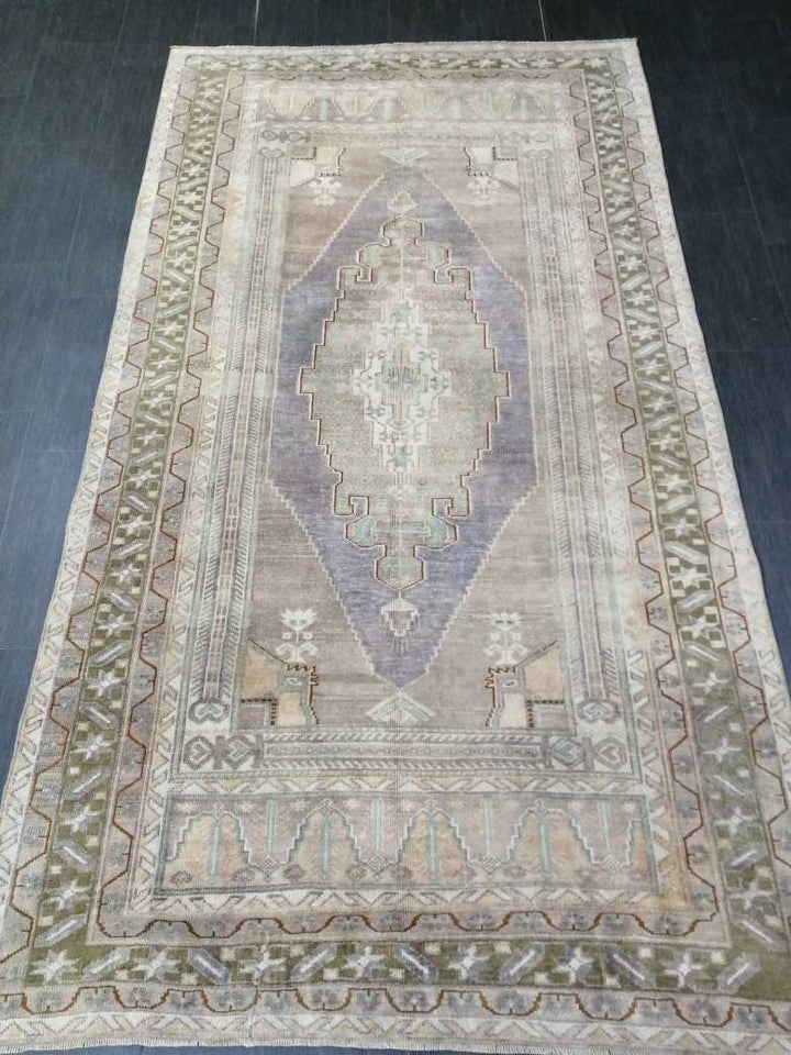 Rust Turkish Runner Rug 5' x 9' 2" Hand-Knotted reverse