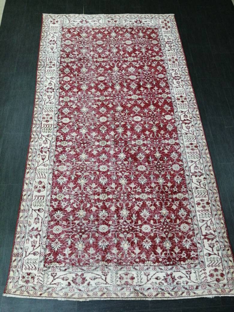 Blue Turkish Oushak Rug 5' 3" x 9' 11" Hand-Knotted | No. WR63664