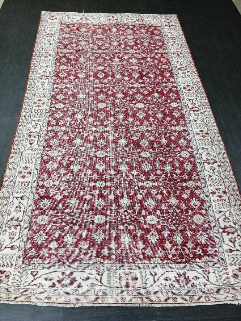 Blue Turkish Oushak Rug 5' 3" x 9' 11" Hand-Knotted | No. WR63664