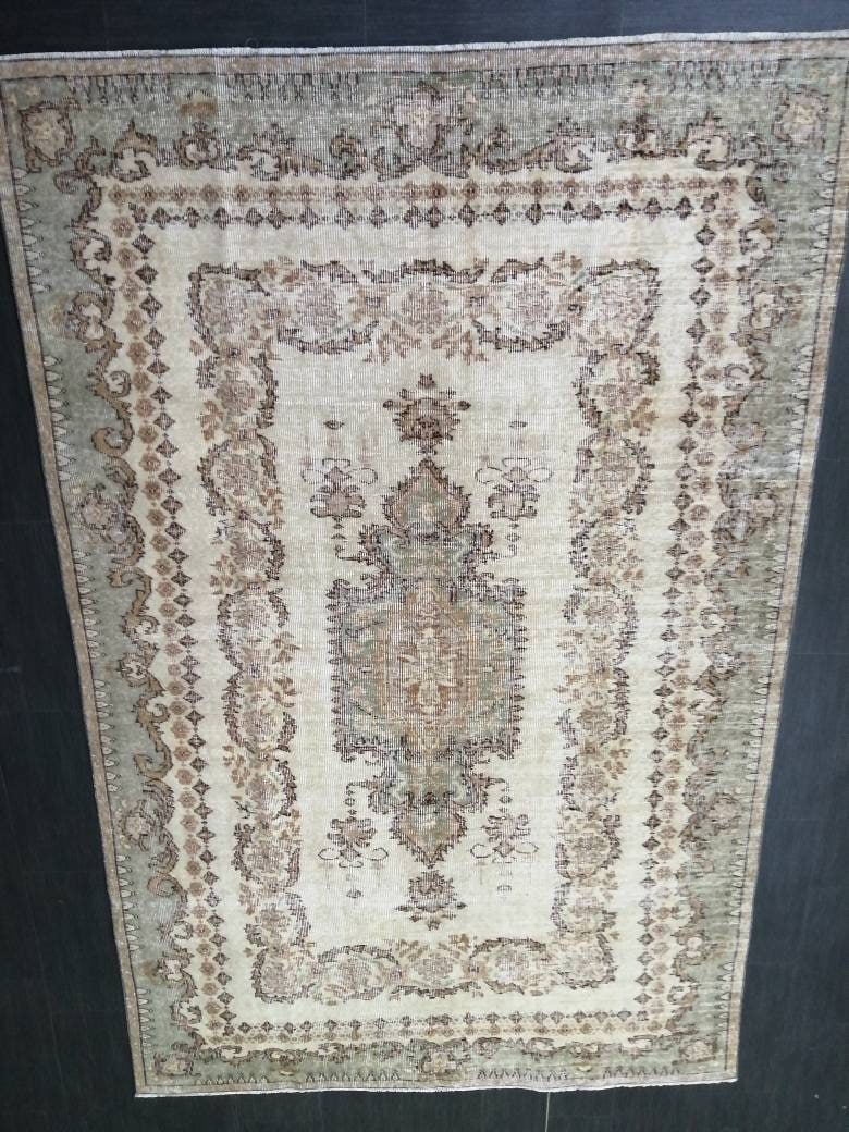 Vintage Vintage Turkish Rug 5' 10" x 9' 2" - No. WR47144