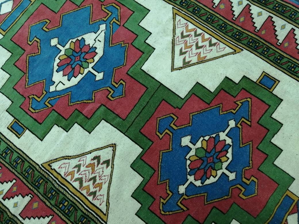 Blue Turkish Oushak Rug 6' x 9' Hand-Knotted | No. WR80495