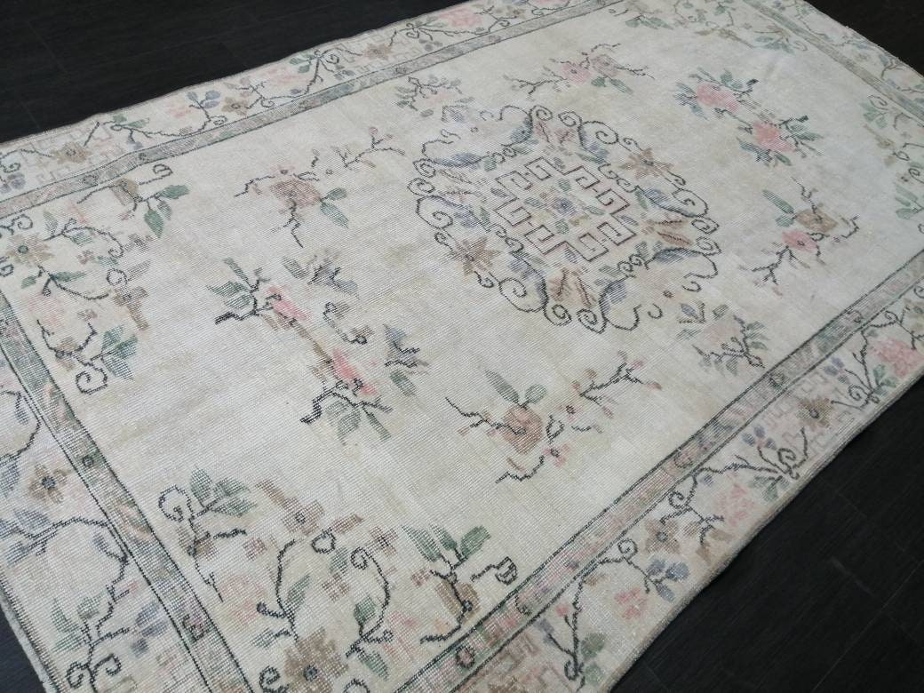 Rust Turkish Runner Rug 5' 1" x 8' 8" Hand-Knotted reverse