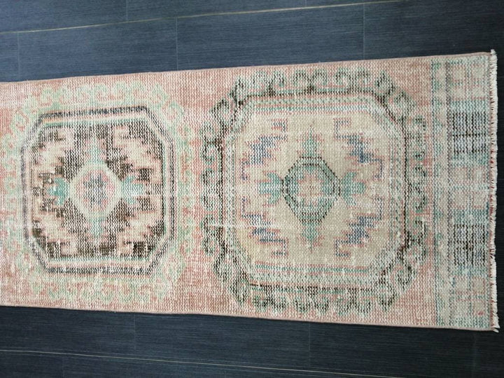 Beige Turkish Runner Rug 2' 2" x 10' 11" Hand-Knotted view
