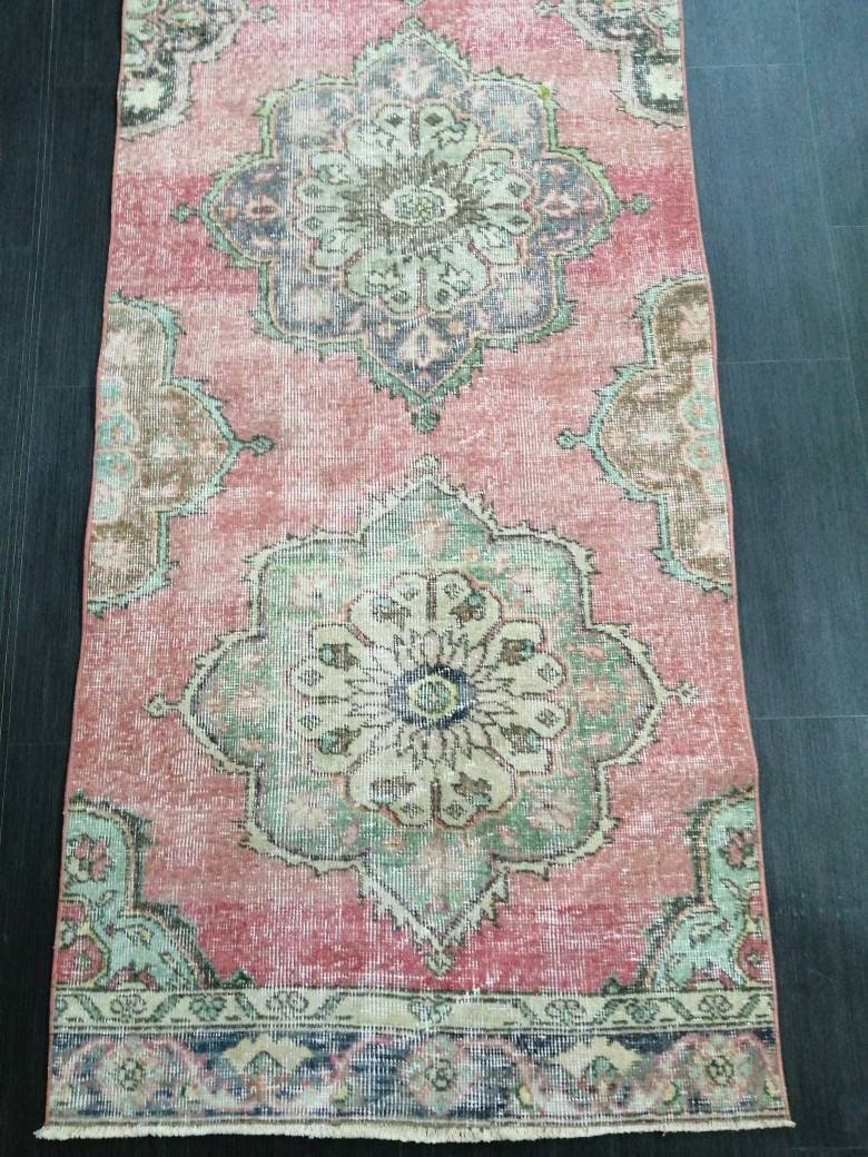 Beige Turkish Runner Rug 2' 10" x 12' 1" Hand-Knotted view