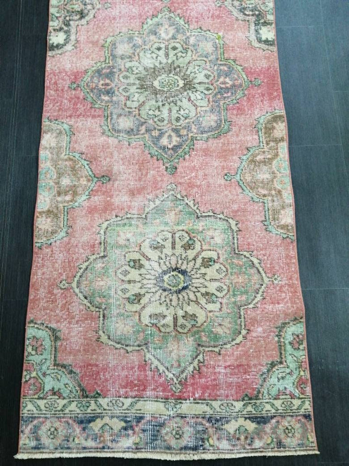 Beige Turkish Runner Rug 2' 10" x 12' 1" Hand-Knotted view