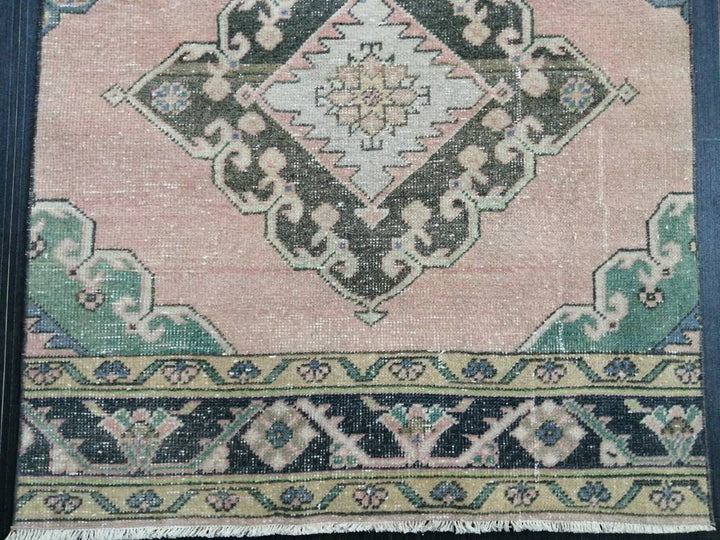 Beige Turkish Runner Rug 2' 11" x 13' 2" Hand-Knotted view 9