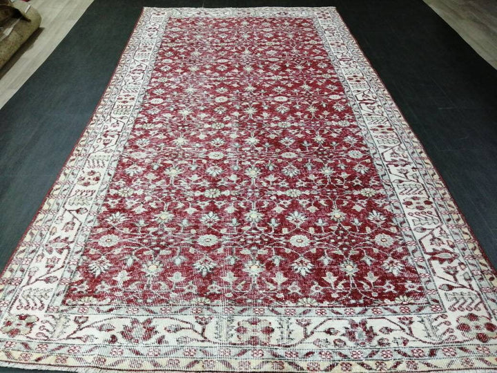 Blue Turkish Oushak Rug 5' 3" x 9' 11" Hand-Knotted | No. WR63664