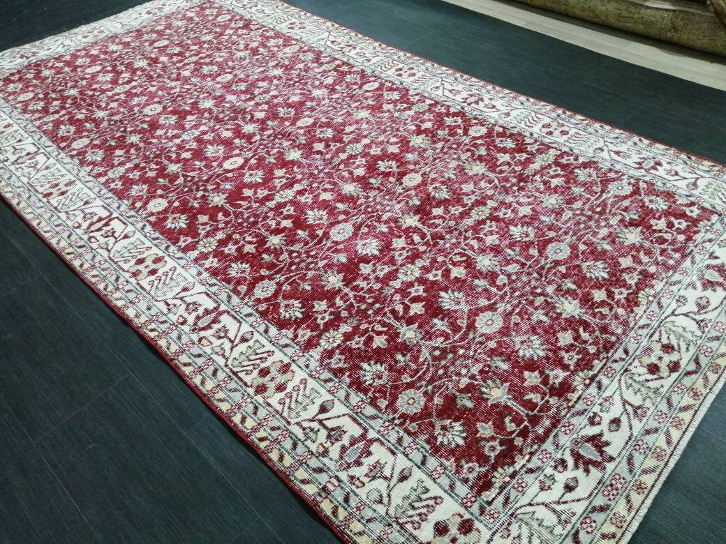 Blue Turkish Oushak Rug 5' 3" x 9' 11" Hand-Knotted | No. WR63664