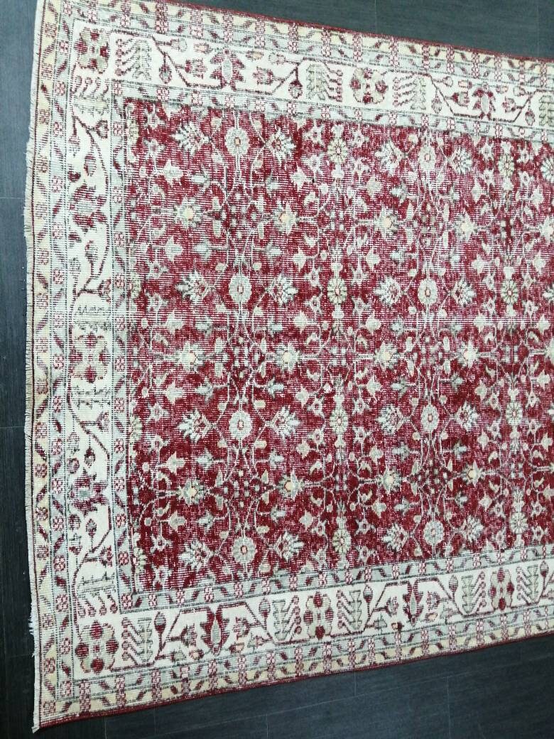 Blue Turkish Oushak Rug 5' 3" x 9' 11" Hand-Knotted | No. WR63664
