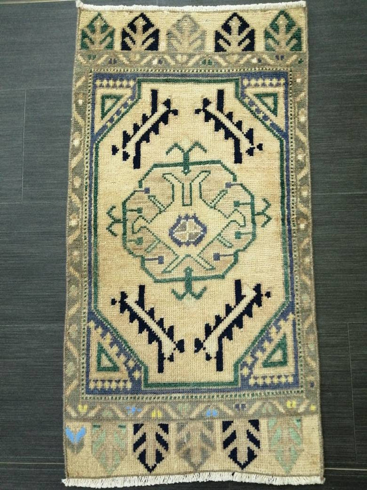 Pink Turkish Runner Rug 1' 7" x 3' 1" Hand-Knotted view
