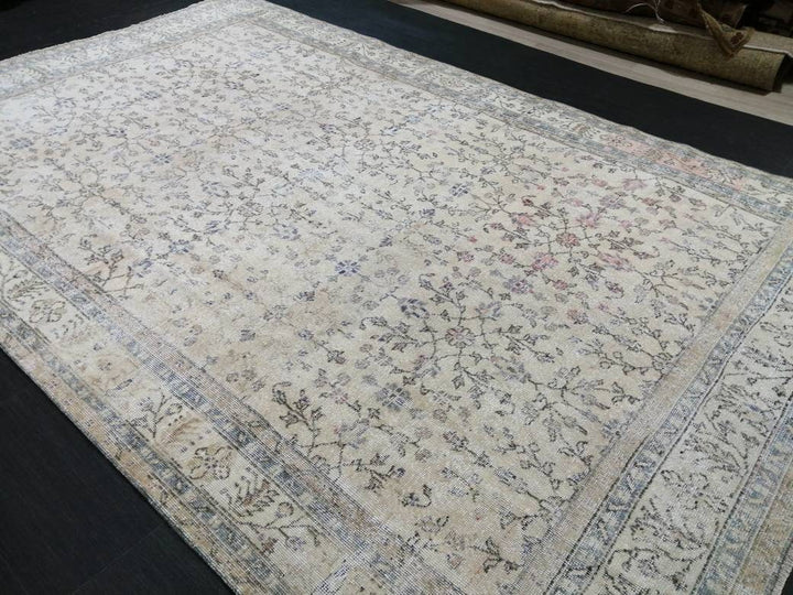 Muted Vintage Turkish Rug 6' 8" x 10' 4" - No. WR22292