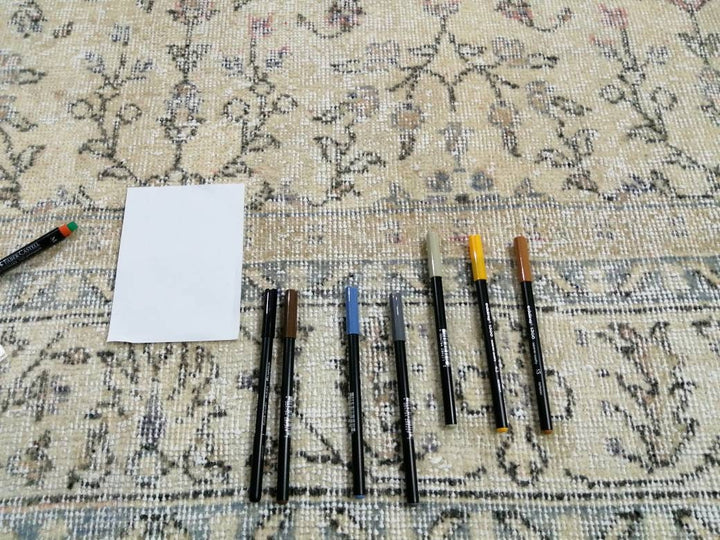 Muted Vintage Turkish Rug 6' 8" x 10' 4" - No. WR22292