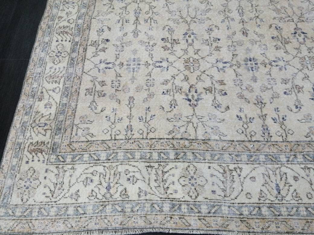 Muted Vintage Turkish Rug 6' 8" x 10' 4" - No. WR22292