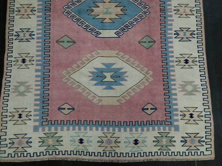 Turkish Runner Rug 5' 2" x 7' 8" Hand-Knotted view 9