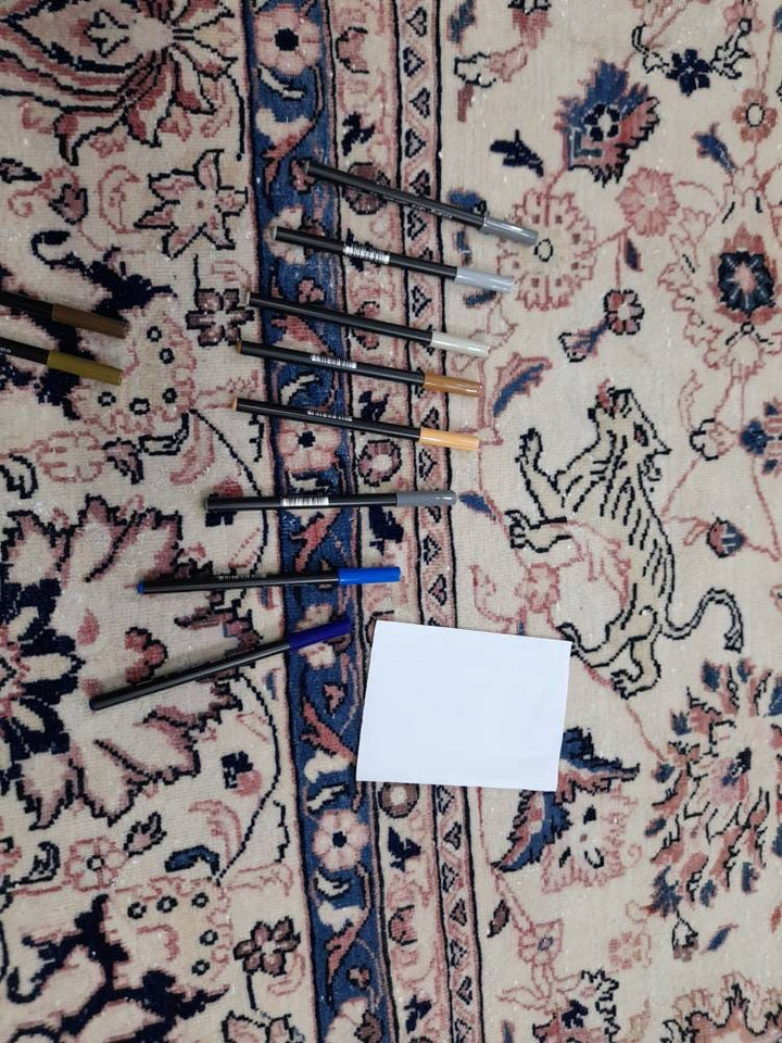 Blue Turkish Runner Rug 9' 11" x 13' 6" Hand-Knotted | No. WR76044