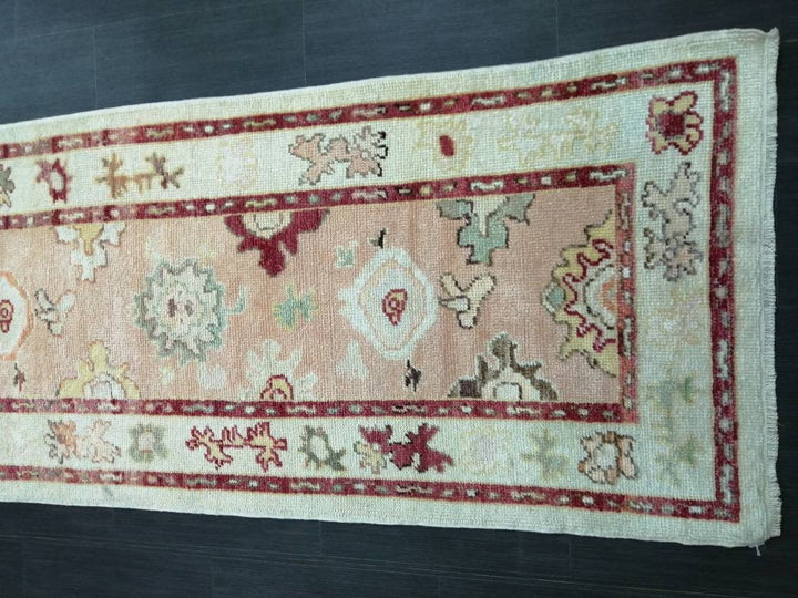 Beige Turkish Runner Rug 2' 11" x 14' 2" Hand-Knotted view