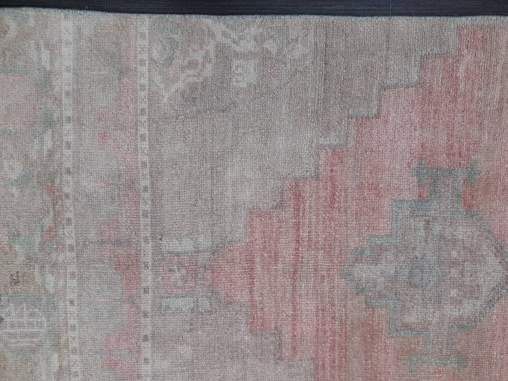 Beige Turkish Runner Rug 2' 11" x 10' 10" Hand-Knotted view 9
