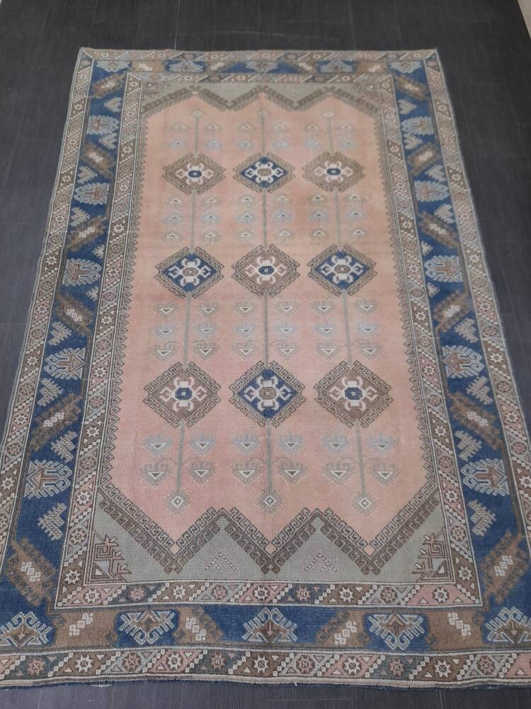 Blue Oushak Rug 6' 3" x 9' 6" - No. WR78862