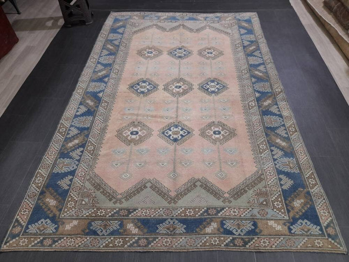 Blue Oushak Rug 6' 3" x 9' 6" - No. WR78862