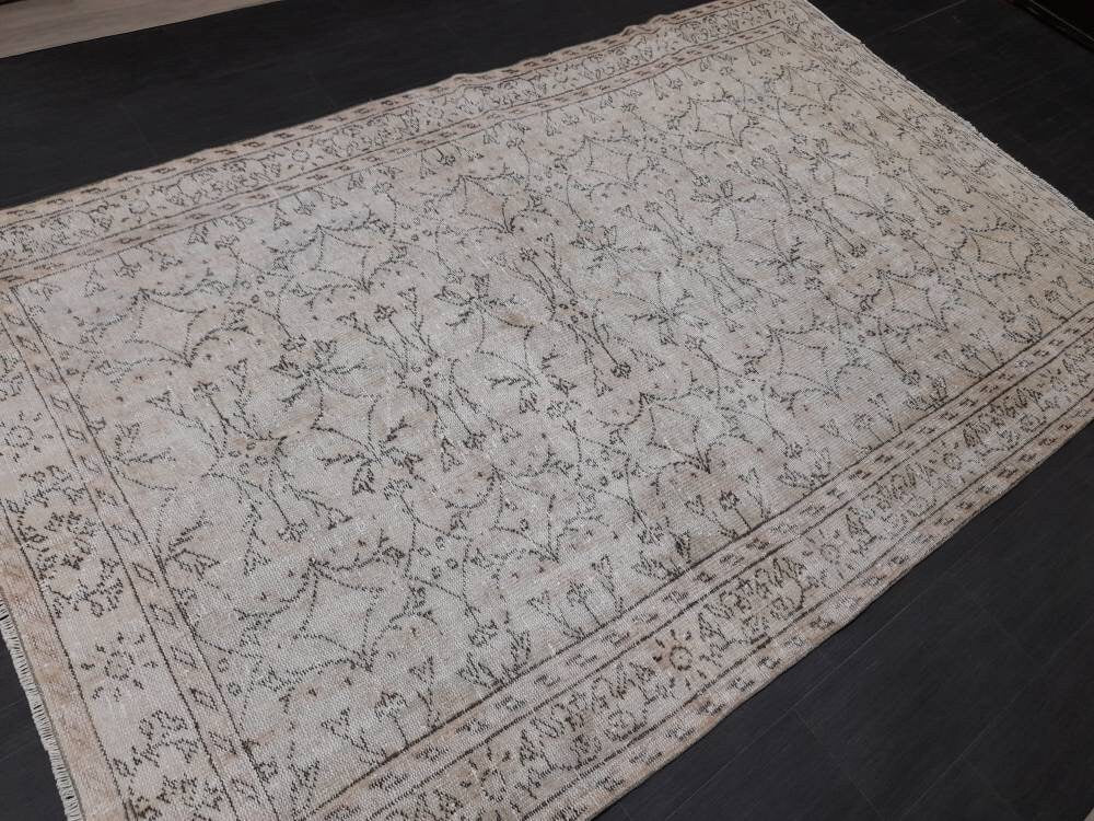 Turkish Oushak Rug 6' x 9' 7" Hand-Knotted