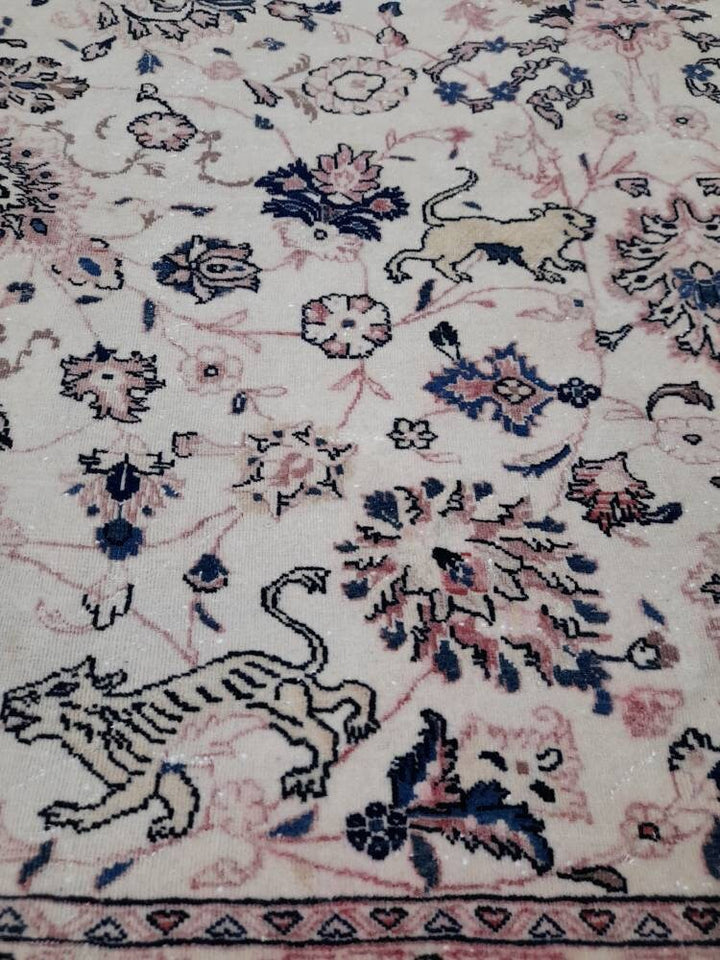Blue Turkish Runner Rug 9' 11" x 13' 6" Hand-Knotted | No. WR76044