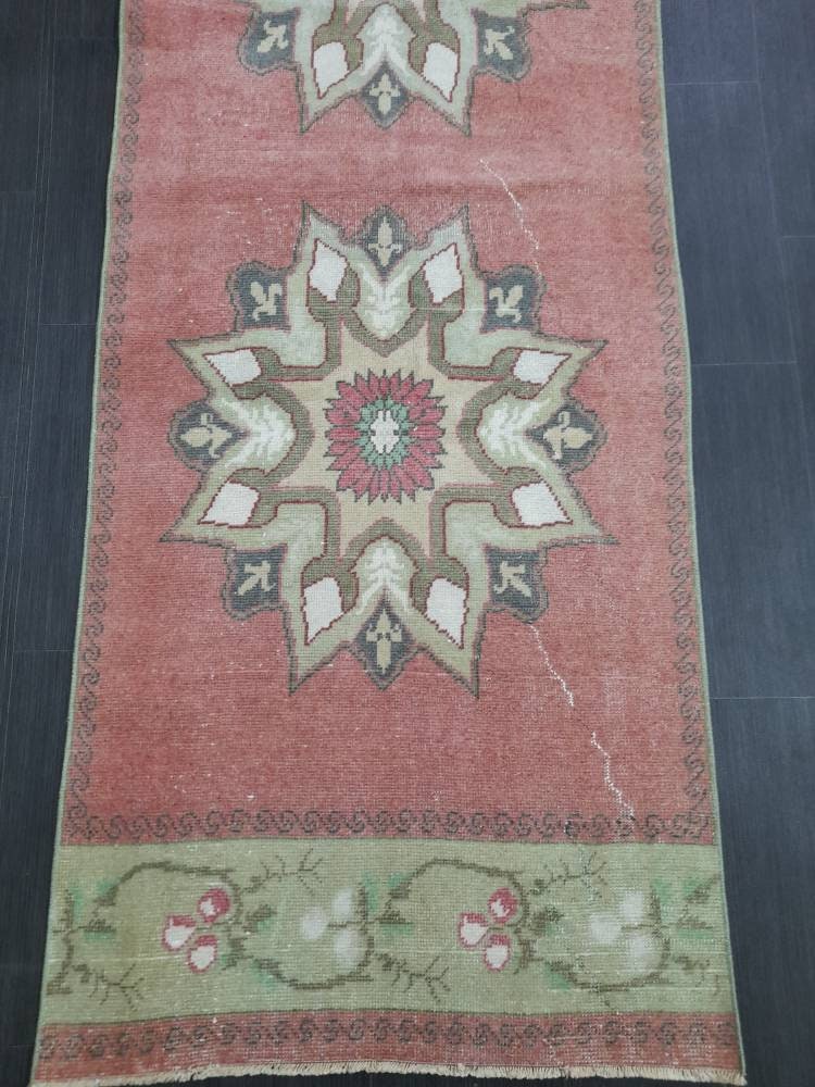 Beige Turkish Runner Rug 2' 11" x 10' 9" Hand-Knotted view 9